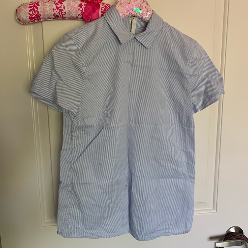 J Crew Pinstripe Collar Shirt 2
